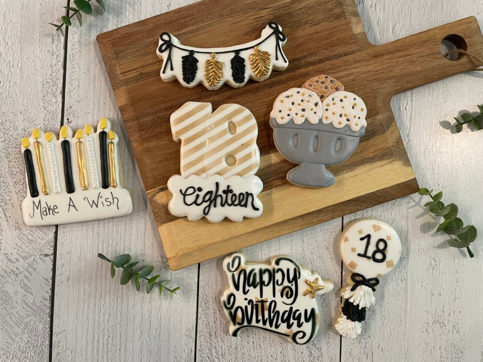 18th Birthday Cookies - Woman