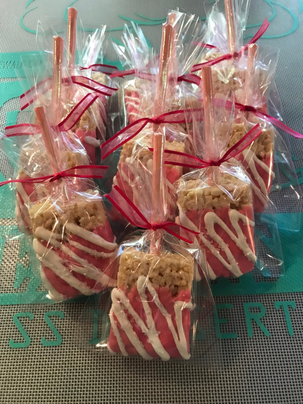Custom Chocolate Covered Rice Krispie Treats