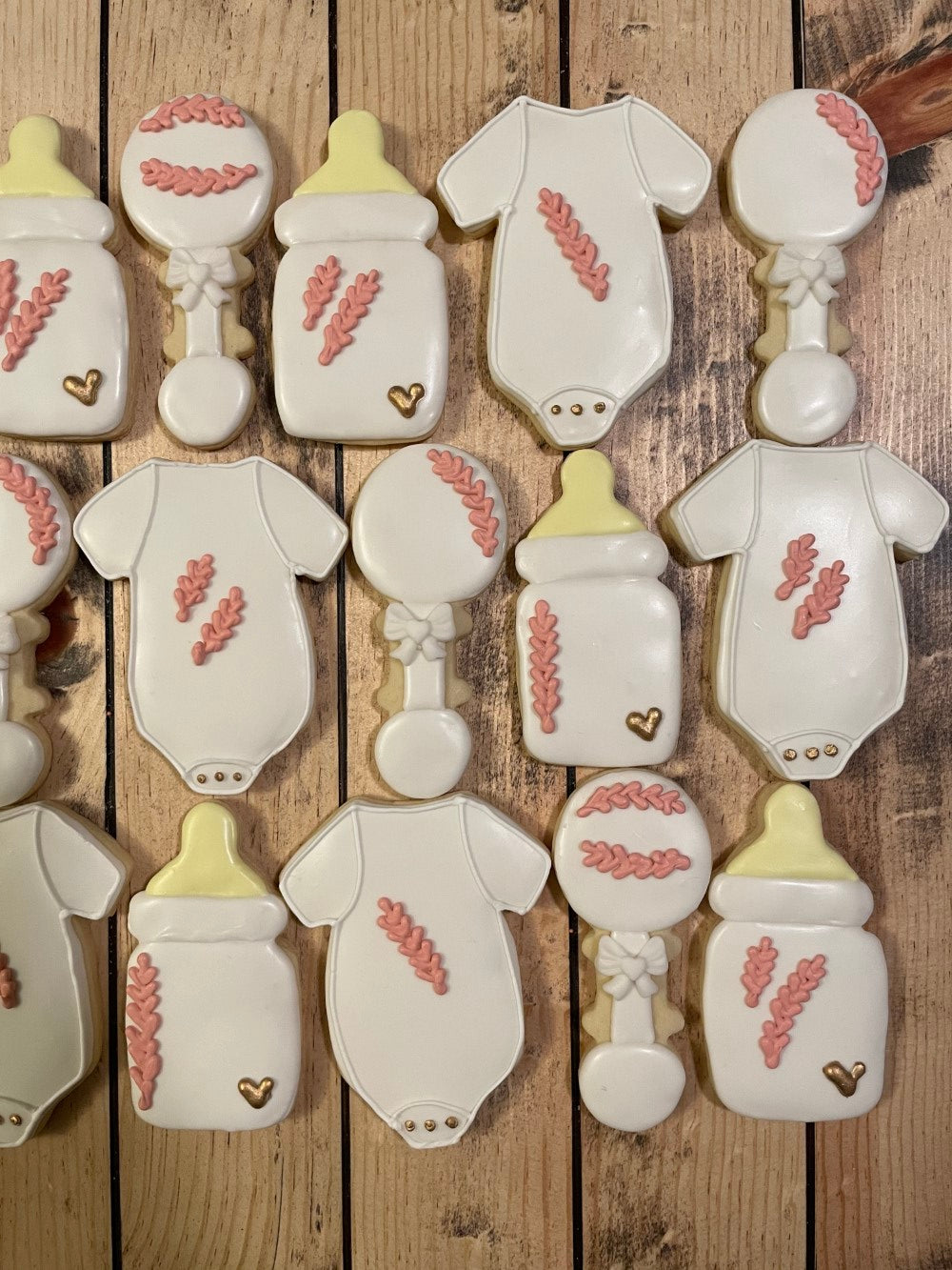 Girl Baby Shower Cookies Dozen