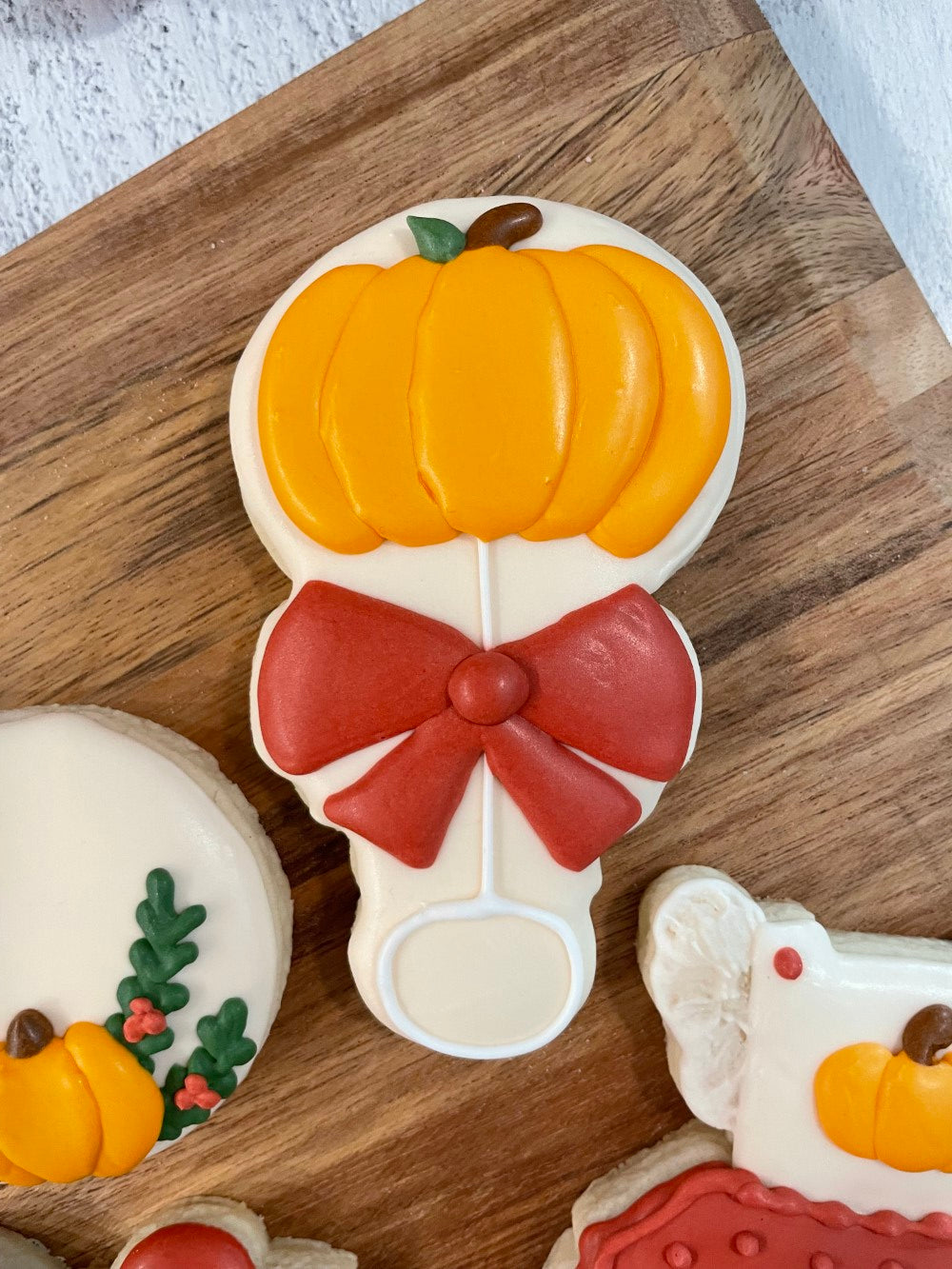 Little Pumpkin Baby Shower Cookies