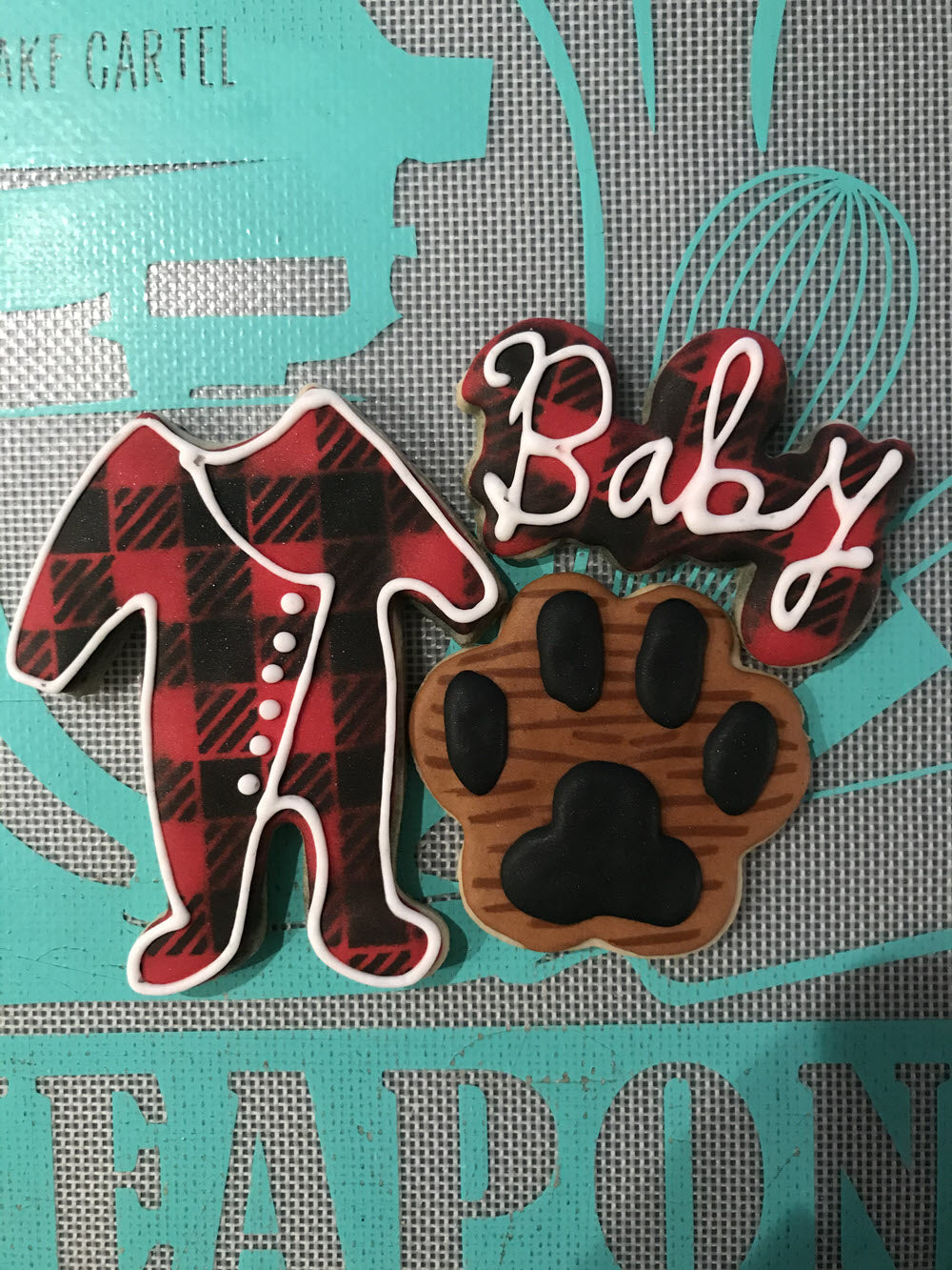 Lumberjack Baby Shower Cookies For Sale