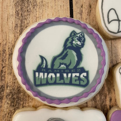 Wolves Logo Sugar Cookies