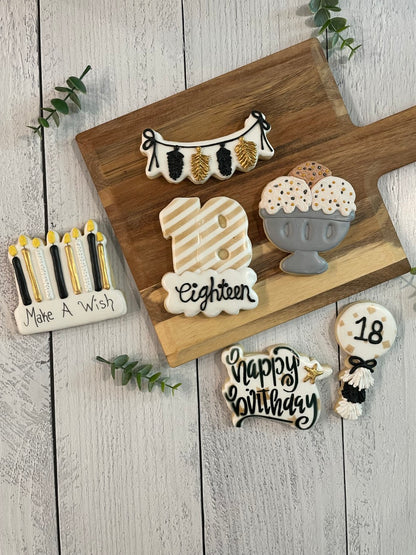 18th Birthday Cookies - Woman