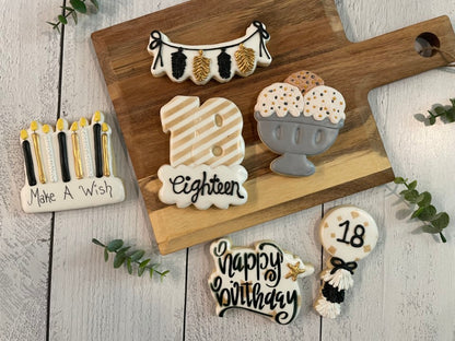 18th Birthday Cookies - Woman