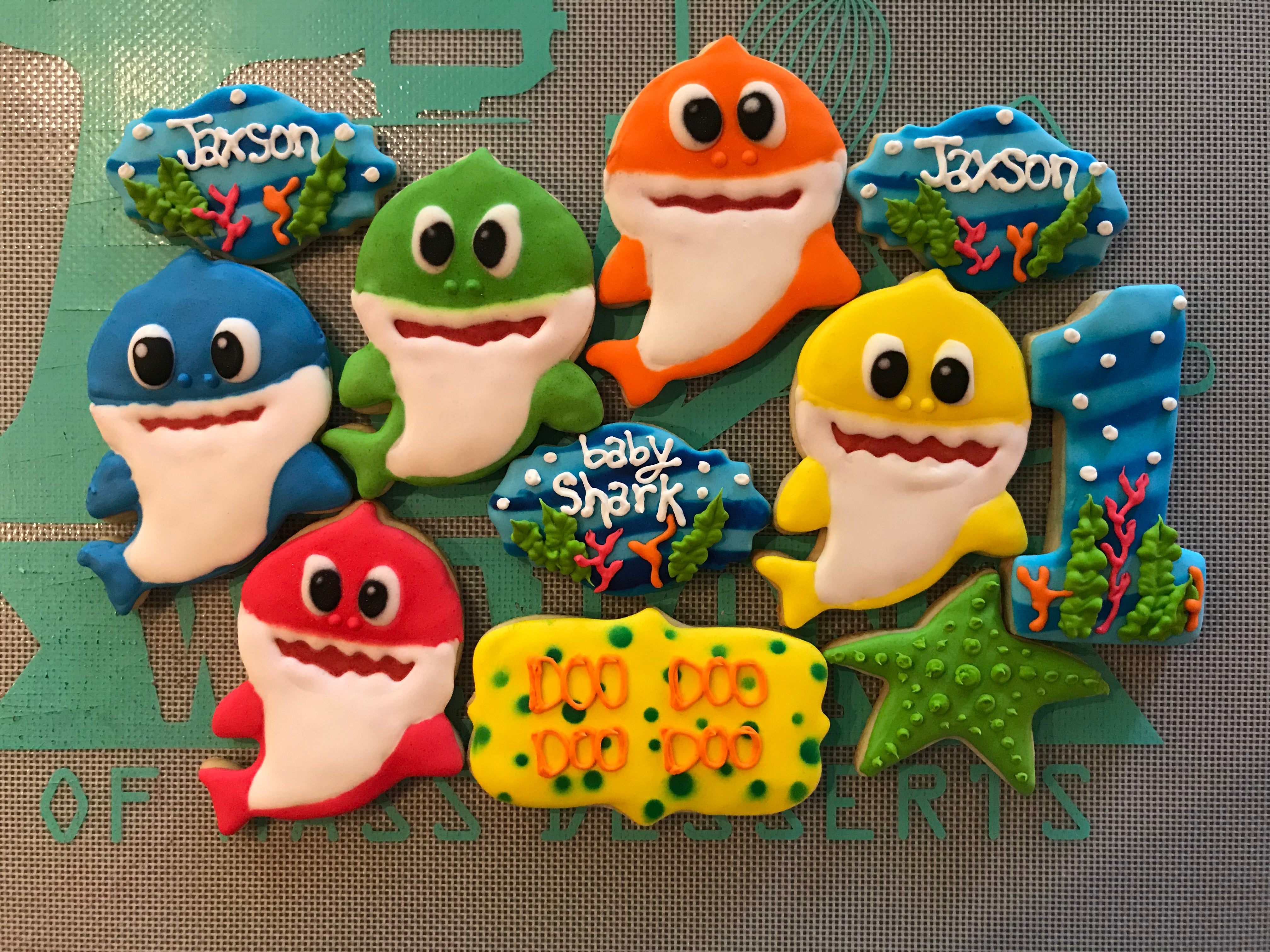 Baby Shark Cookies