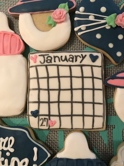 Baby Announcement Sugar Cookies