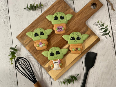 Baking Baby Yoda Cookies Dozen