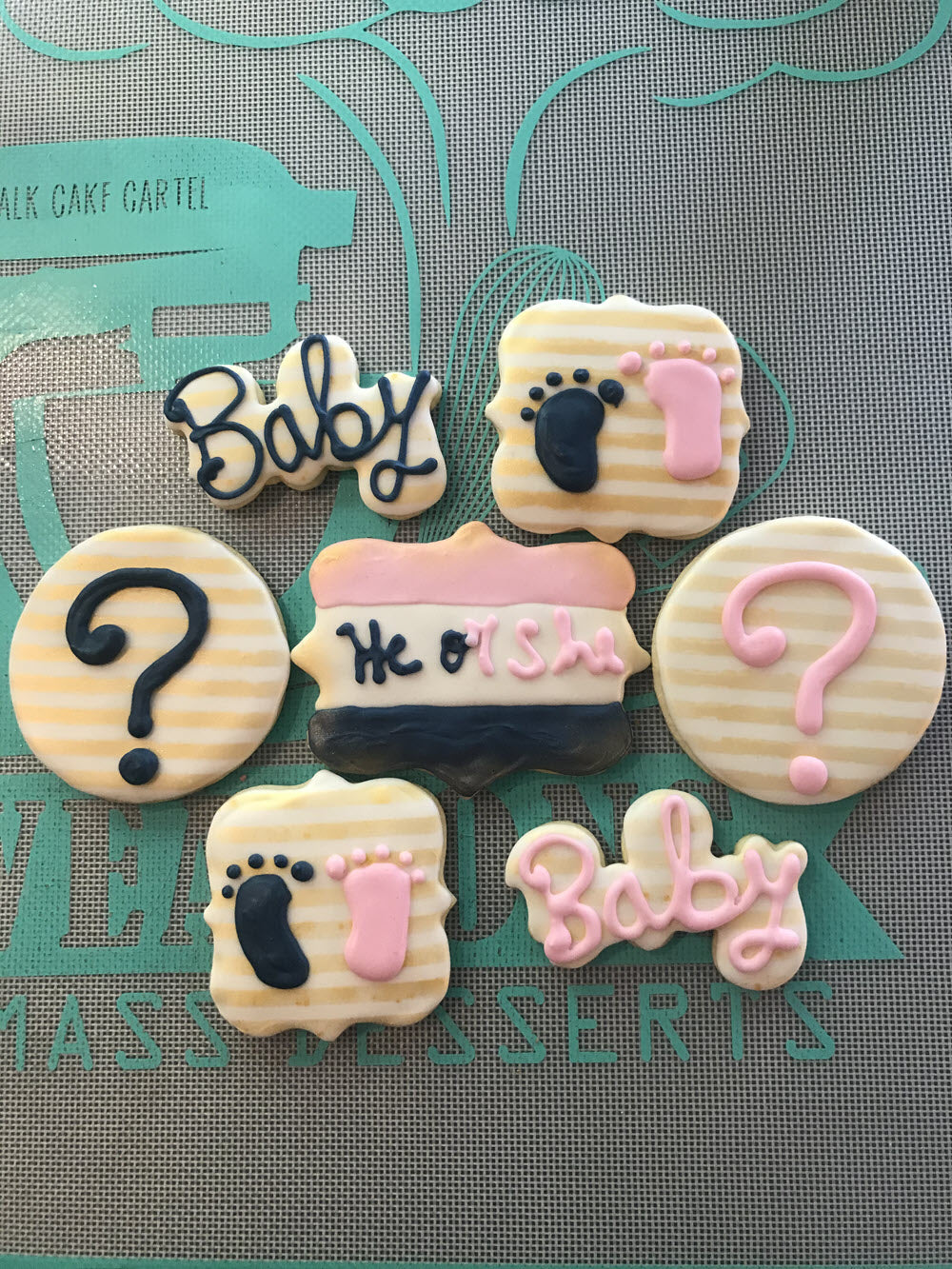 Boy or Girl Gender Reveal Cookies