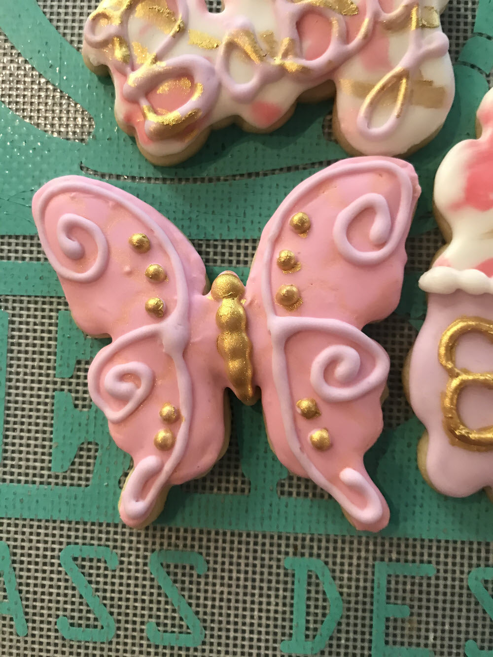 Butterfly Baby Shower Cookies