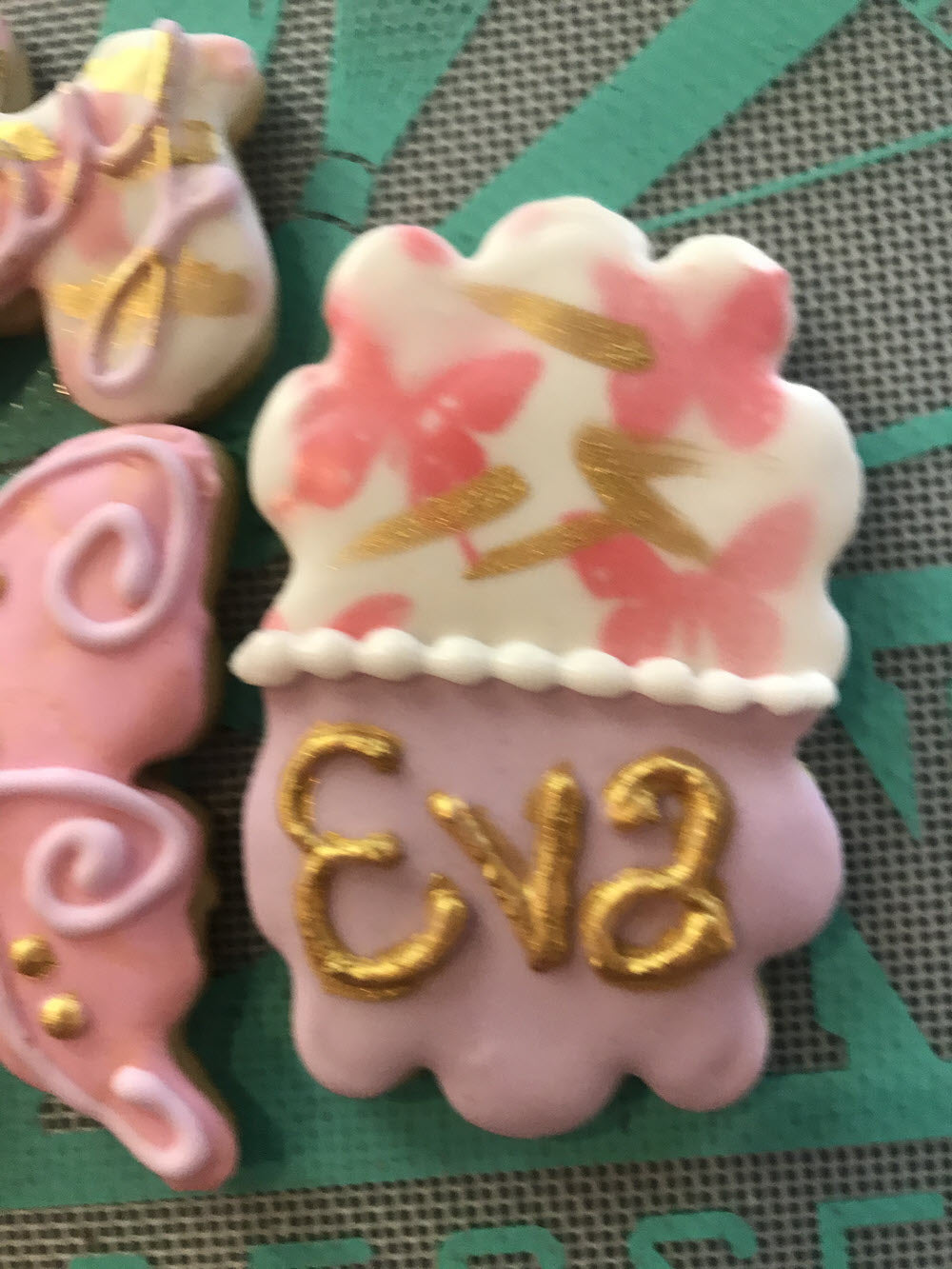 Butterfly Baby Shower Cookies Set