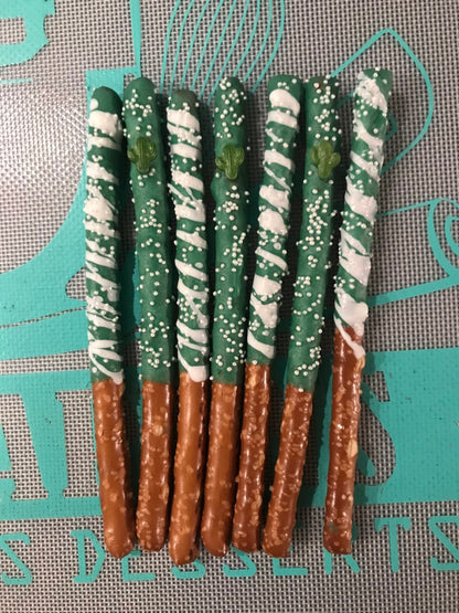 Cactus Pretzel Rods