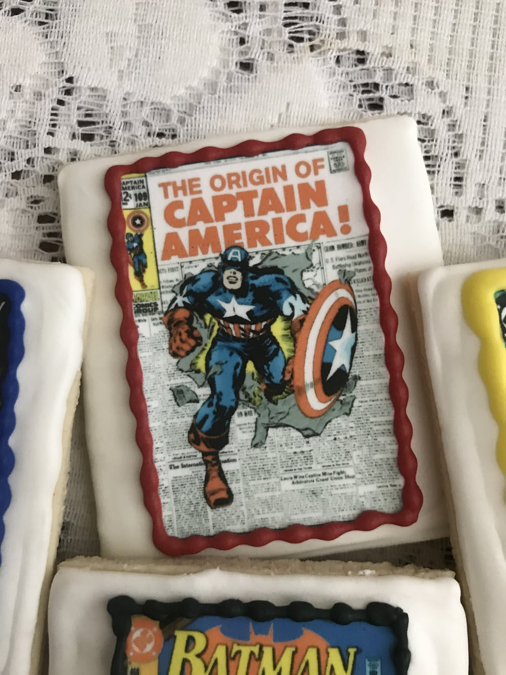 ComicBook Covers DC And Marvel Cookies Captain America