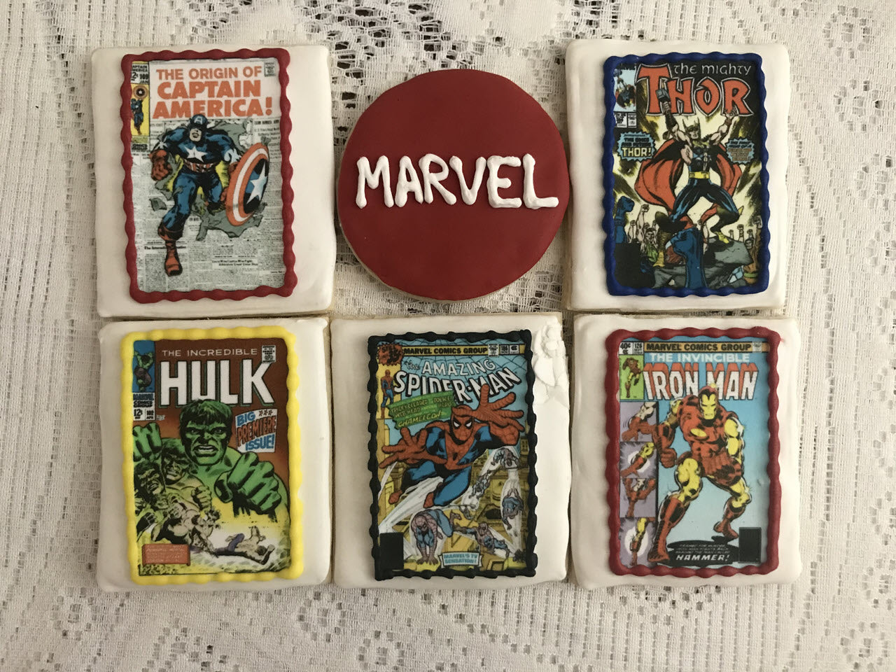 ComicBook Covers DC And Marvel Cookies Dozen