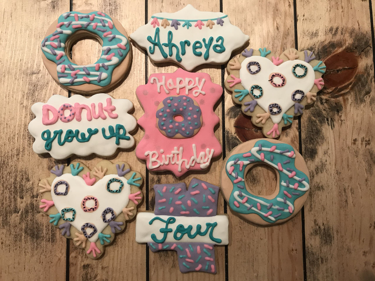Donut Birthday Cookies Dozen