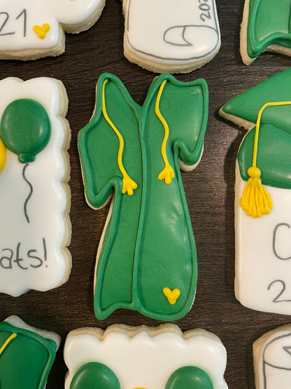 Graduation Sugar Cookies - Green
