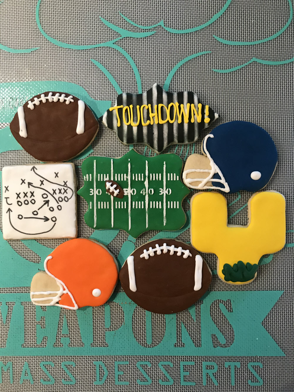 Football Themed Cookies