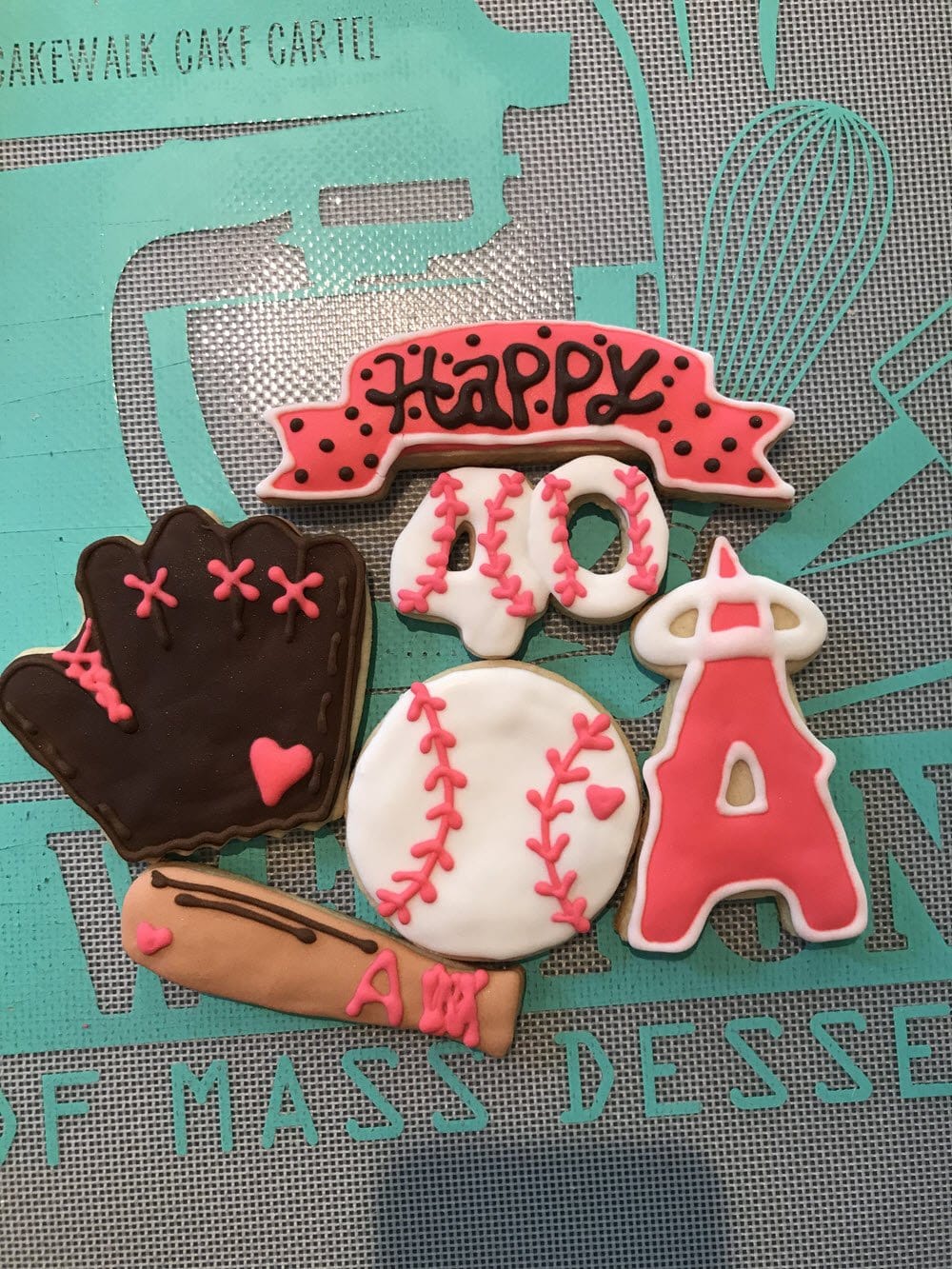 MLB: Los Angeles Angels of Anaheim Baseball Cookies