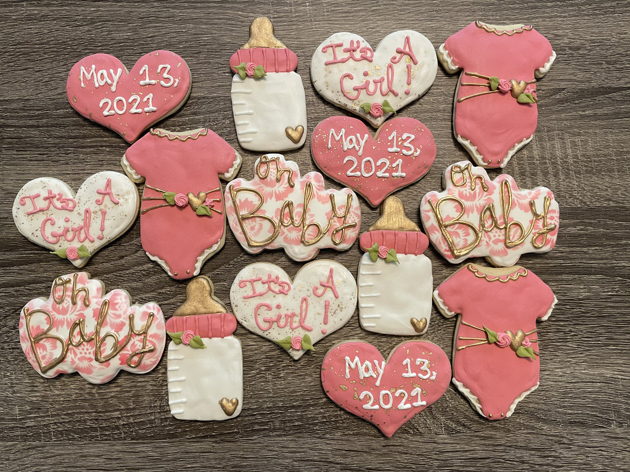 It’s a Girl Baby Announcement Cookies Dozen