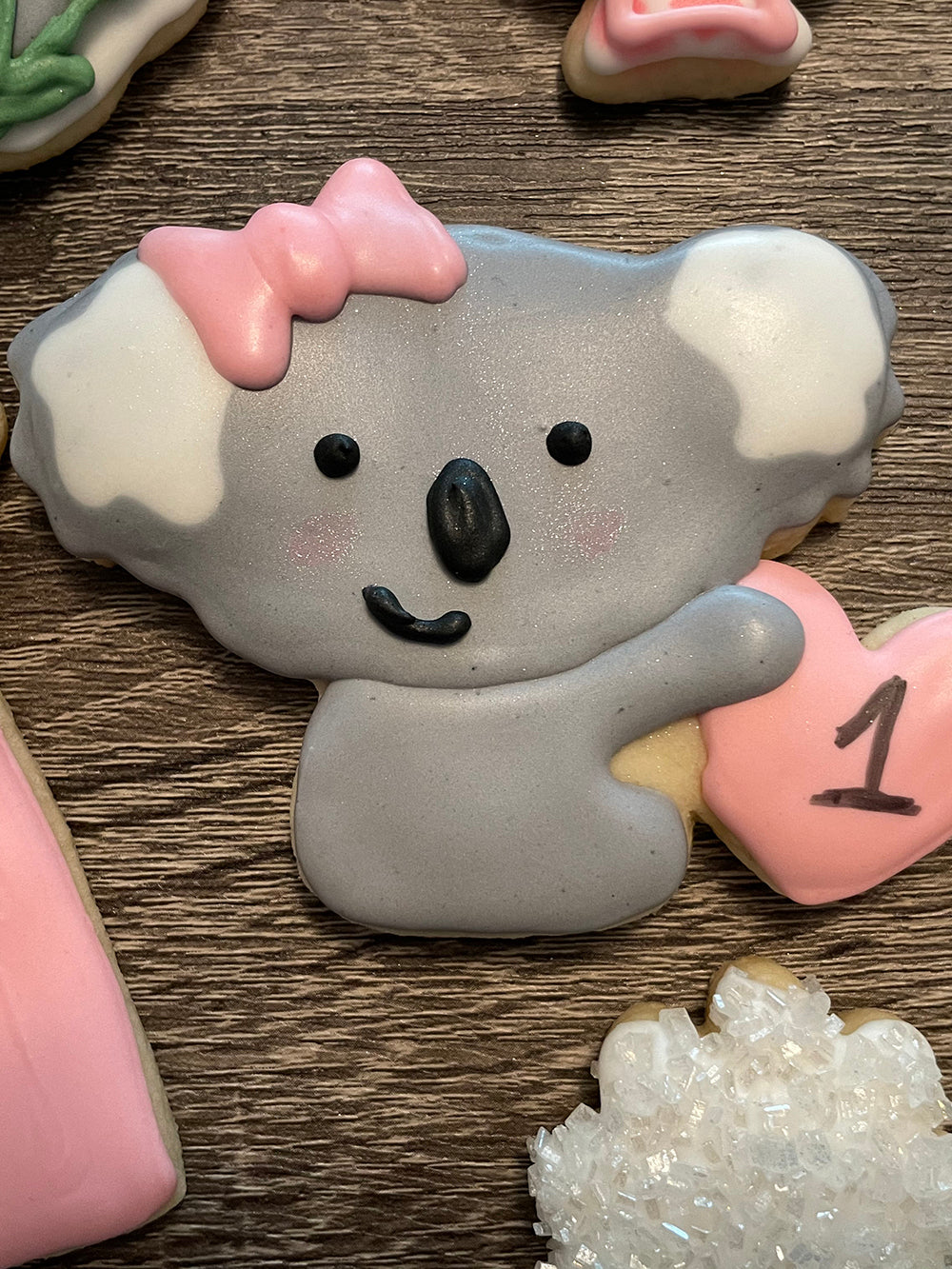 Koala Bear Birthday Cookies