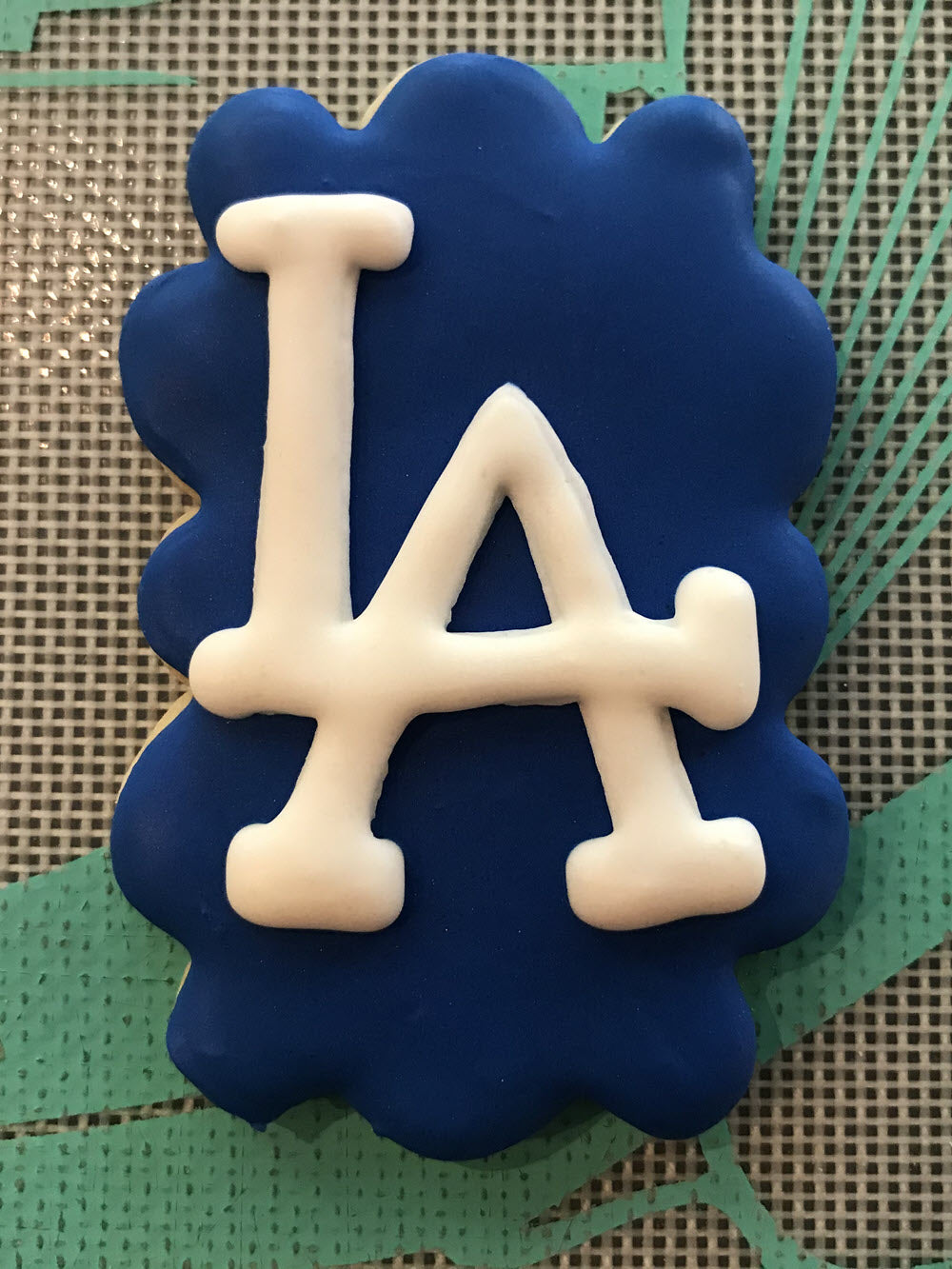 Los Angeles Dodgers Baseball Sugar Cookies