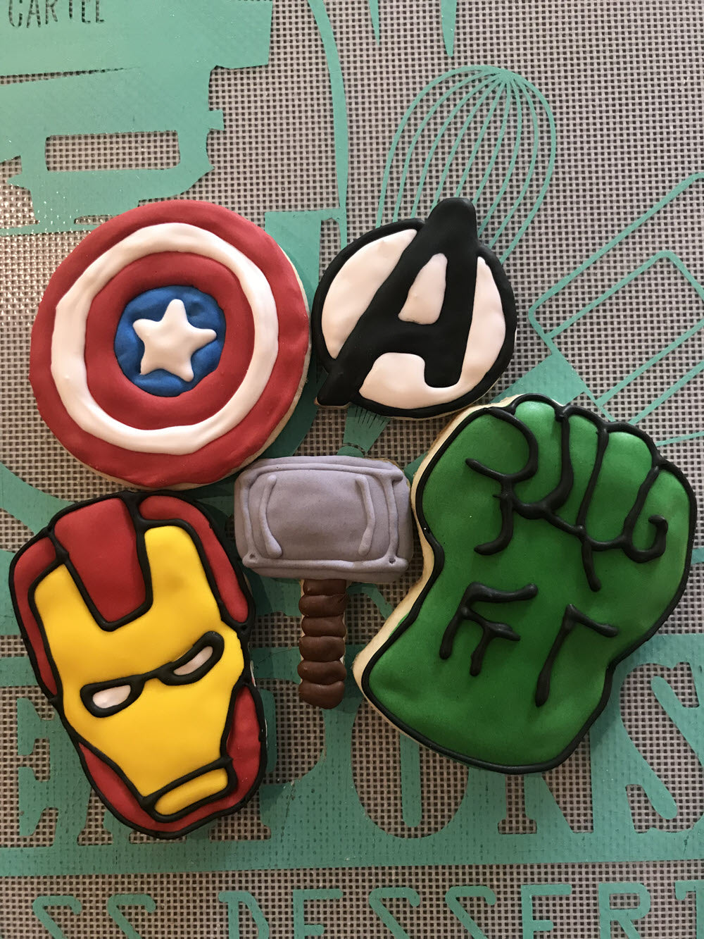 Marvel The Avengers Superheros Cookies