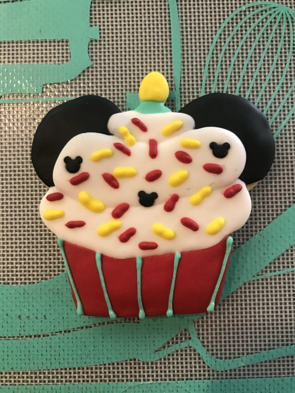 Mickey Mouse First Birthday Cookies Set