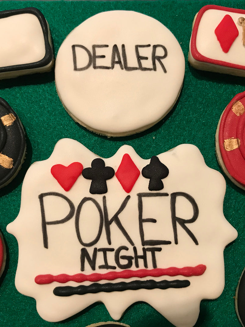 Poker Night Cookies