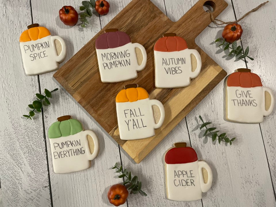 Pumpkin Mugs Cookies Dozen