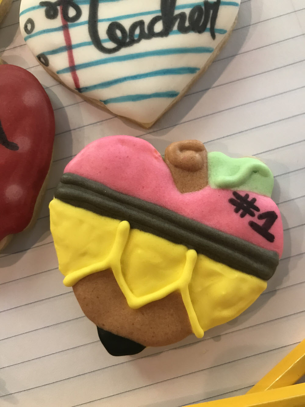 Teacher Appreciation Cookies Heart