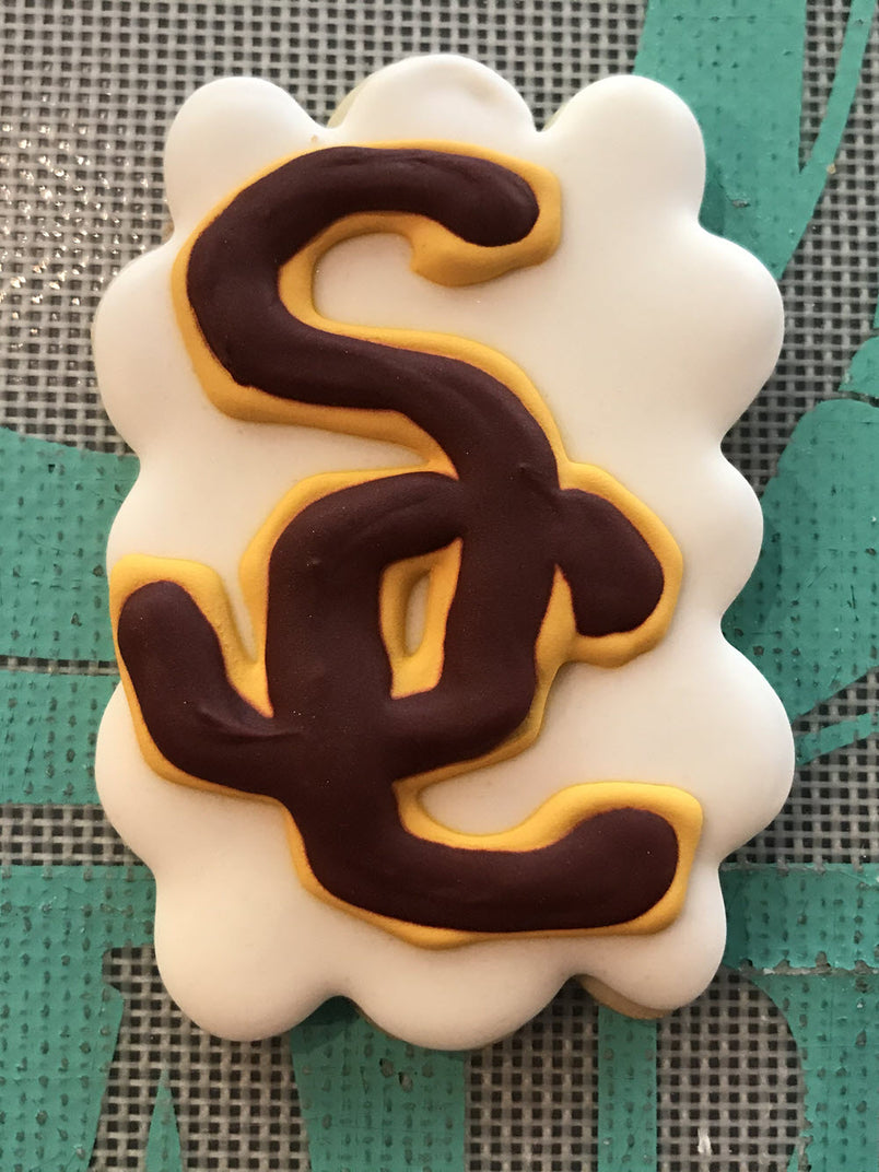 USC Football Sugar Cookies