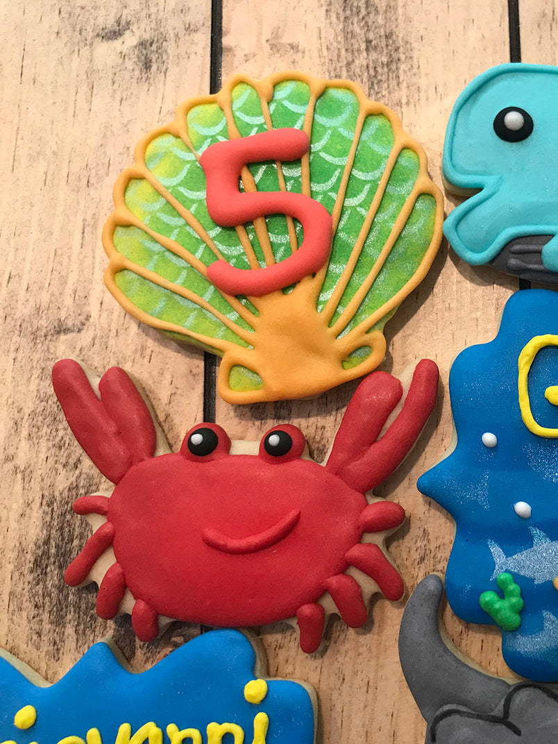 Under The Sea Birthday Cookies Set